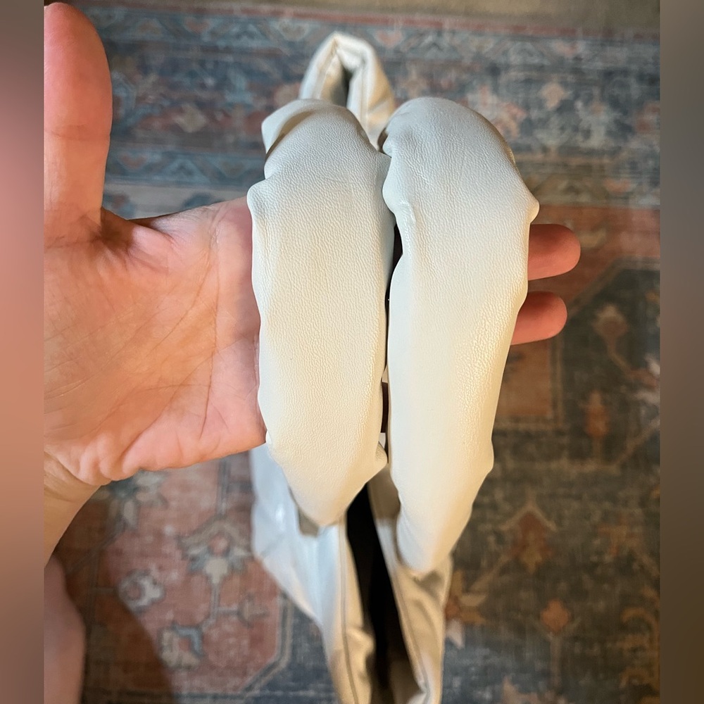 NWT H&M White Puffer Tote Bag Large - Picture 8 of 15